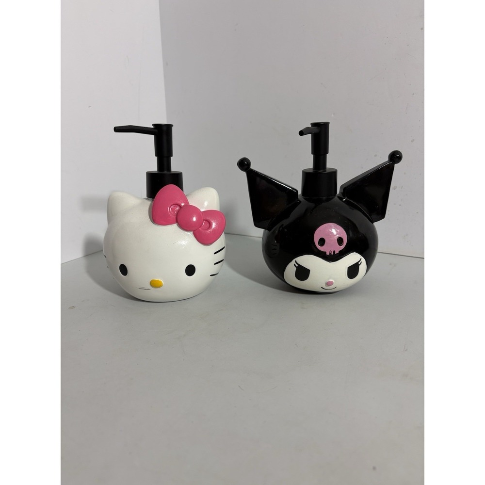 SANRIO Kuromi & Hello Kitty Soap/ Lotion PUMP Dispensers GUC‎